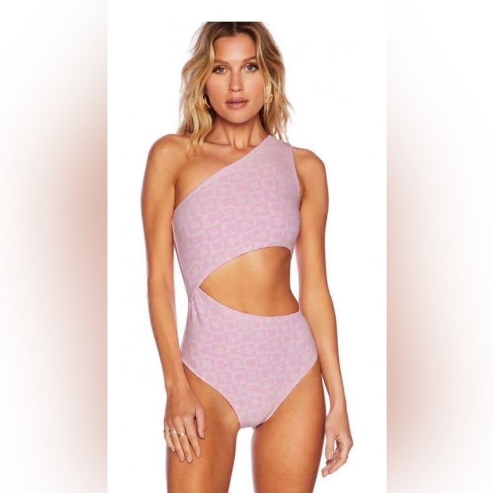 NEW Beach Riot Swim Celine Pink Flower One Piece
